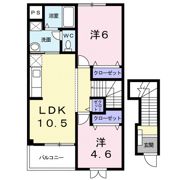 アルカディアBの間取り画像