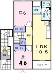 ベルアンジュBの間取り画像