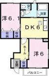 フラワーAの間取り画像