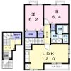 ハイム高岡 Ⅵの間取り画像