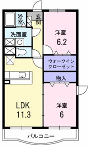 ルピナス A棟の間取り画像