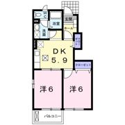 アンソレイエの間取り画像