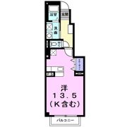 ヴェルジュMⅡの間取り画像