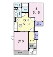 ベルセレーノ Bの間取り画像