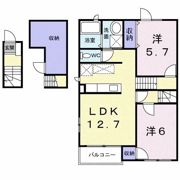 アムール・パレス Aの間取り画像