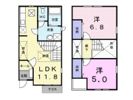 ル トワ ヴェ－ルAの間取り画像