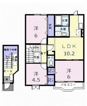 マルグリット Bの間取り画像