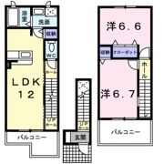 フレンドリ－・エデン・Aの間取り画像