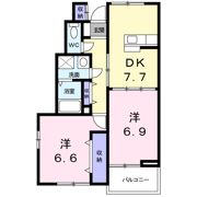 ナイスプラザ Cの間取り画像
