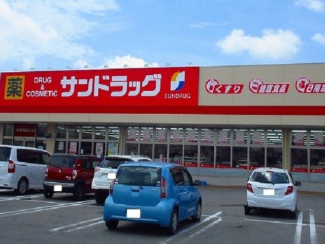 近くのサンドラッグ佐賀新栄店まで900m(徒歩12分)