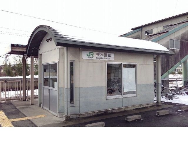近くのＪＲ奥羽本線笹木野駅まで1,700m（徒歩22分）