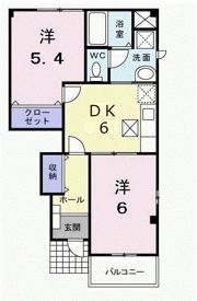 パステークガーデンBの間取り画像