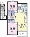 スウィートヒルAの間取り画像