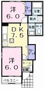 アップルヒル壱番館の間取り画像