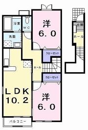 アップルヒル弐番館の間取り画像