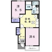 プチ．パステーク Αの間取り画像