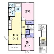 プチ．パステーク Βの間取り画像