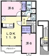 デルソーレBの間取り画像