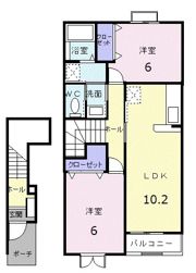 プリムローズBの間取り画像