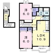 カレッジコート Cの間取り画像