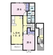 アンソレイエの間取り画像