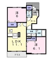 スタジオーネリーヴァAの間取り画像