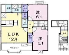 ベルメゾンソレイユBの間取り画像