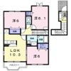 ハピネス村山Bの間取り画像