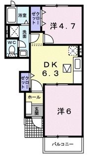 ポレールの間取り画像