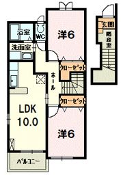 サンリッチ Ⅱの間取り画像