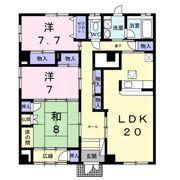 サンシャインKAWAOKAの間取り画像