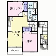 ヴィラージュ波風Bの間取り画像