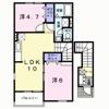 ヴィラージュ波風Bの間取り画像