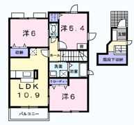 エステート雅 C棟の間取り画像