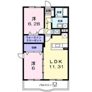 アヴェニ－ル・K 参番館の間取り画像