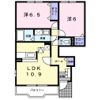カーサ花水木Cの間取り画像