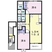 レジデンス アルドーレ Aの間取り画像