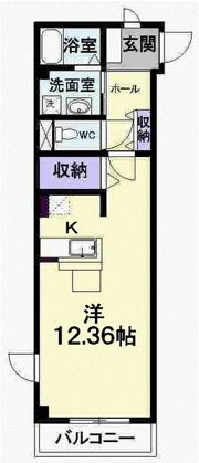 パラディーゾ春日町の間取り画像