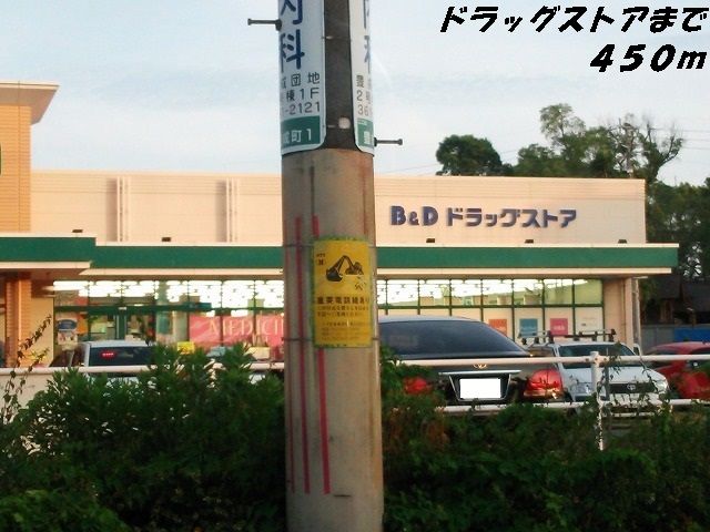 近くのB&Dドラッグまで450m(徒歩6分)