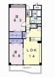 メゾンパーク寿の間取り画像