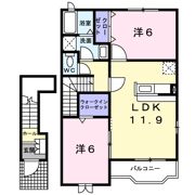 パークヒルズK Aの間取り画像