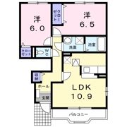 パークヒルズK Dの間取り画像