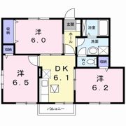 アンソレイエ Aの間取り画像