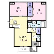ソレアードパルケAの間取り画像