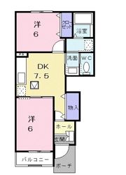 てぃーだ Aの間取り画像