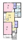 てぃーだ Aの間取り画像