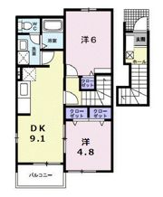 アップロードAの間取り画像