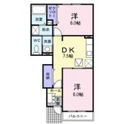 レーゲンボーゲンBの間取り画像
