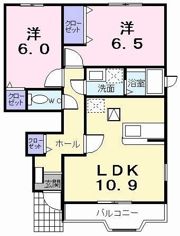 ヴェルタウンBの間取り画像