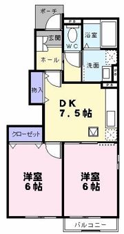 ヴェルタウンDの間取り画像